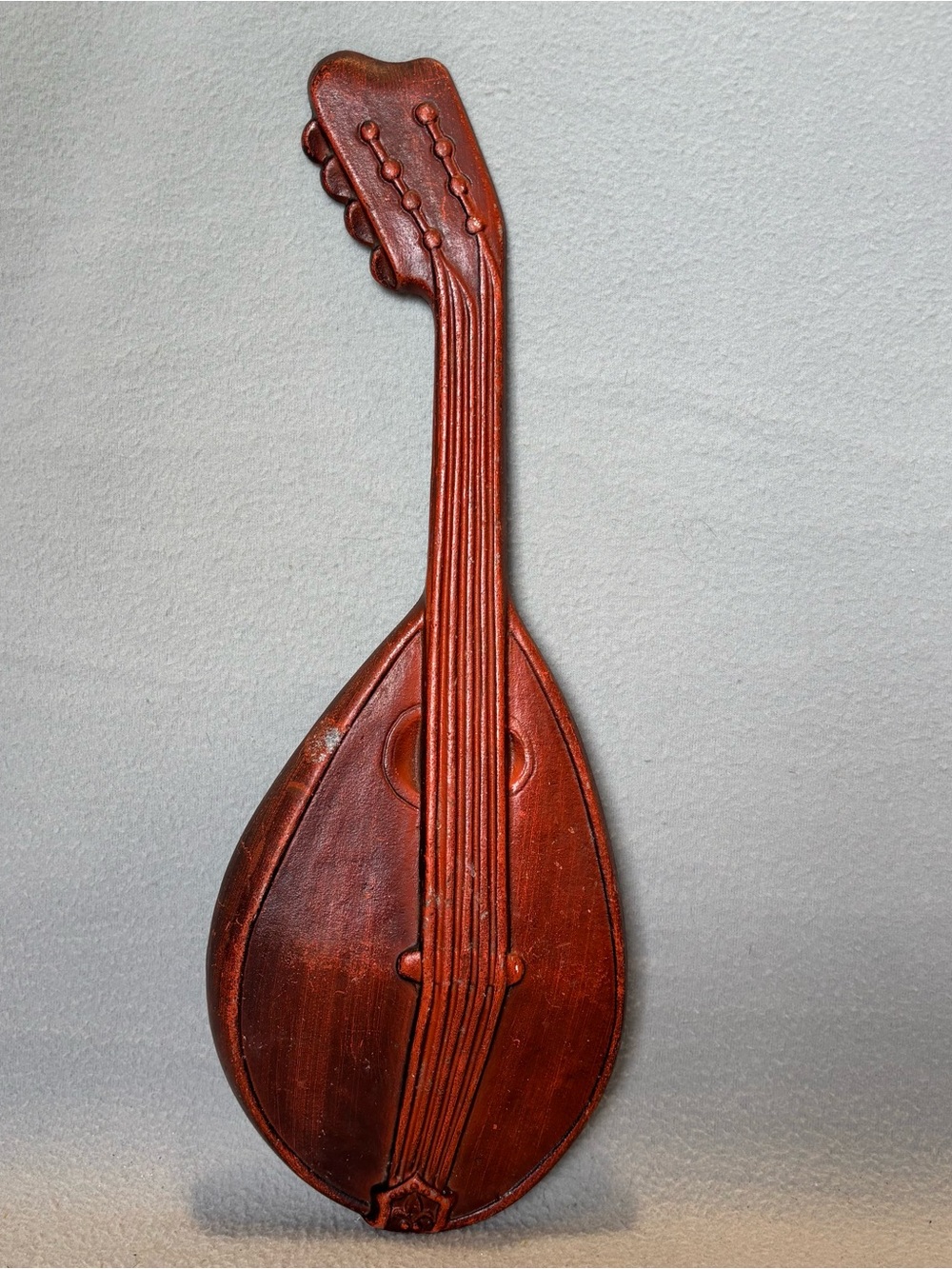 Vintage Royal Cast Aluminum Mandolin Music Instrument Wall Hanging Decor